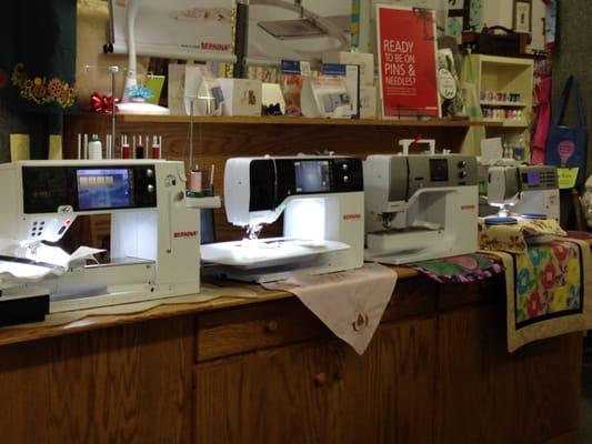 Come check out the latest in fine BERNINA machines!