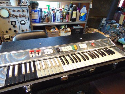 Rare Rheem electric organ in for repair.