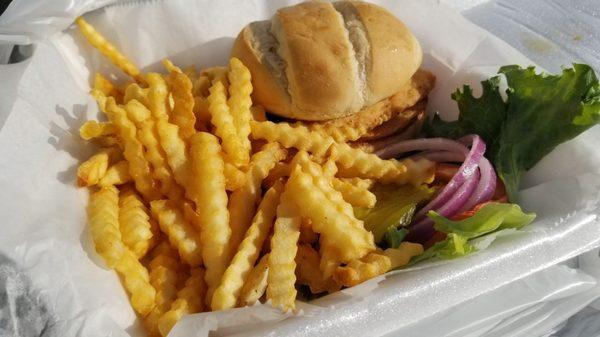 Crispy chicken w/ fries