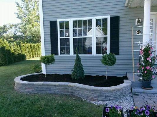 Beautiful retaining wall in Rocky hill ct. 2015