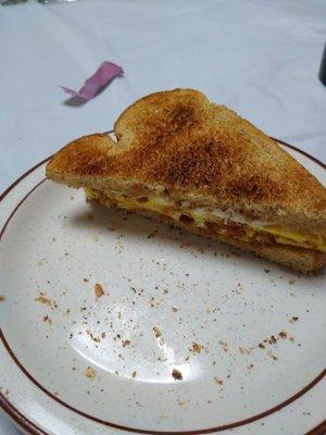 Breakfast sandwich.