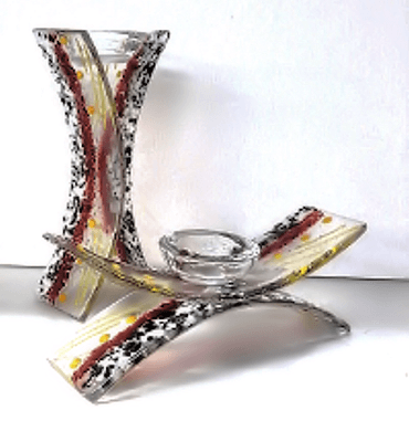 Make a fused glass Candlestick. Your choice of horizontal or vertical.  Call 941 925 GLAS (4527) to register  $69