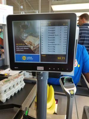 Nice screen during checkout process