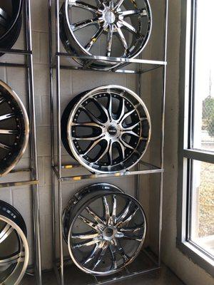 ATD also carries a wide selection of rims in stock at this location.