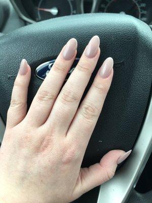 Matte gel nails! after the crazy ones I had the past 3 weeks, these were needed!