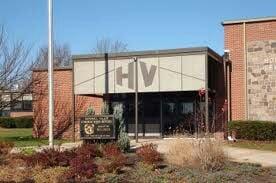 Hopewell Valley Central High School Main school building.