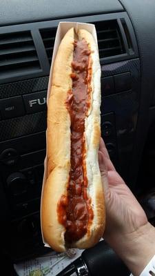 Foot long coney dog