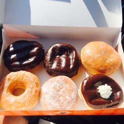 Box full of donuts.