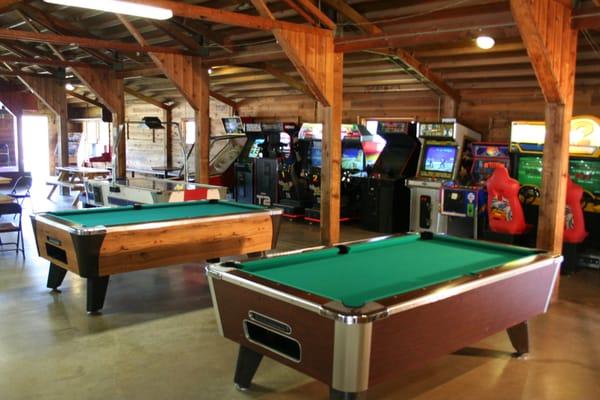 Weather took a turn for the worse? No worries! Our game room and arcade is an excellent place to hang out.