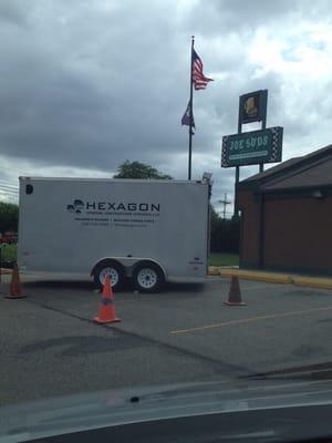 Hexagon Repairs a well known local Restaurant due to Fire