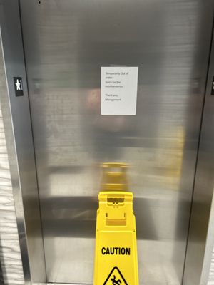 Broken elevator