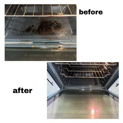 Oven before and after