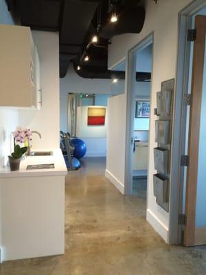 The new office interior at 400 S. Beverly Drive Suite 440! So Bright and shiny!