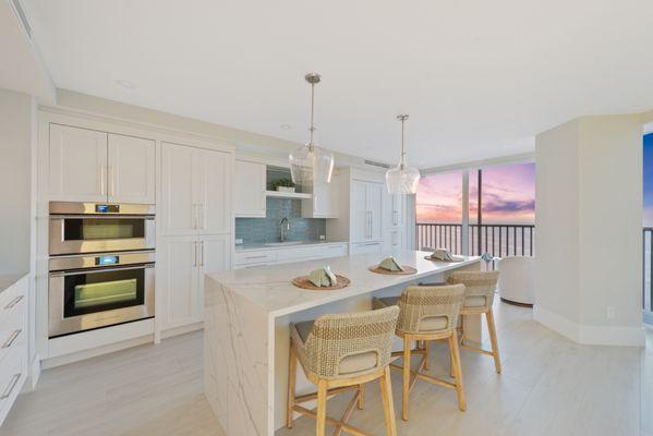 Kitchen in high rise, Park Shore, Naples, FL