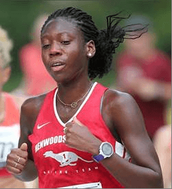 Myriam Coulibaly winning the Atlantic City Marathon of 2016 with a 10min PR.