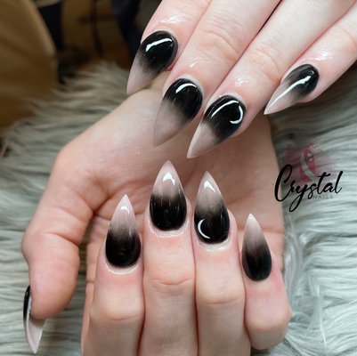 Ombre black nude