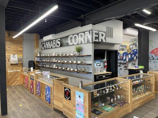 Cannabis corner at Fire Leaf in the Stockyard