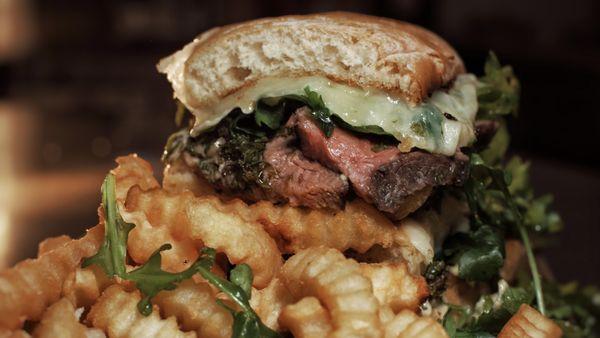 Ciabatta Steak Sandwich w/ Fries on the side