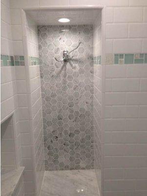 Niche in shower