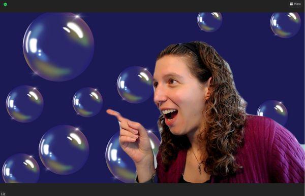 Younger children just love helping me "blow bubbles" and "pop bubbles" on the screen while working on language and articulation therapy.