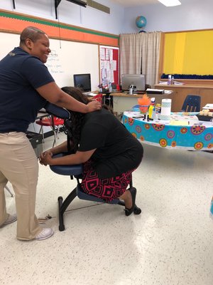 Chair Massage for the Teachers