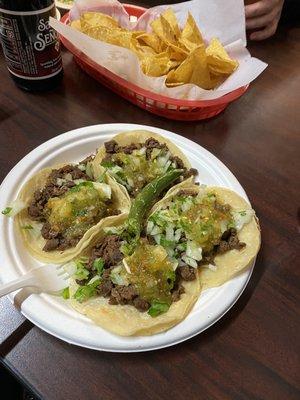 Steak Tacos Plate