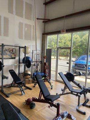 Exercise equipment for sale show room