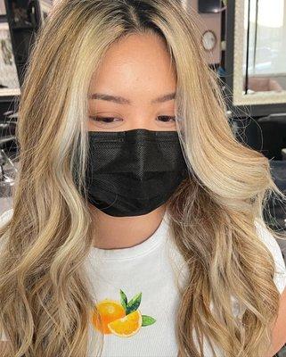 Blonde balayage bombshell