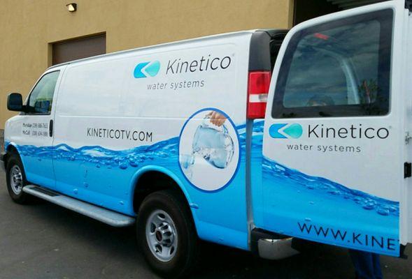 Another new van! Kinetico supplies bottled water, drinking water systems, water softeners and iron filtration.