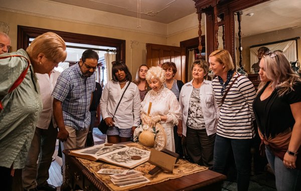 Visitors in the Physick House Museum