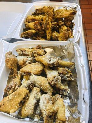 Garlic parmesan & lemon pepper wings