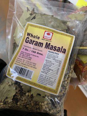 Whole Garam Masala!