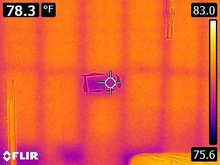 Infrared Image of Non Insulated Wall