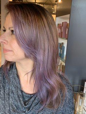 New purple hair by Alexa.