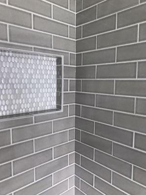 Shower tile installations