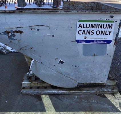 Recycle Works does not pay for aluminum cans.