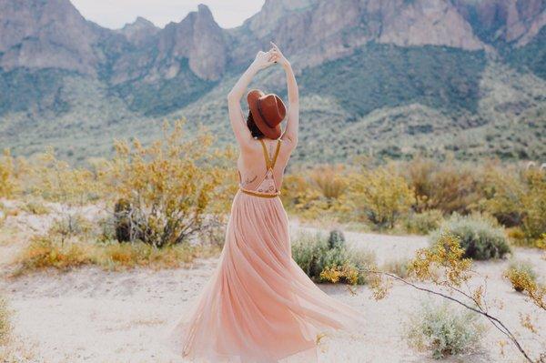 desert inspired engagement session