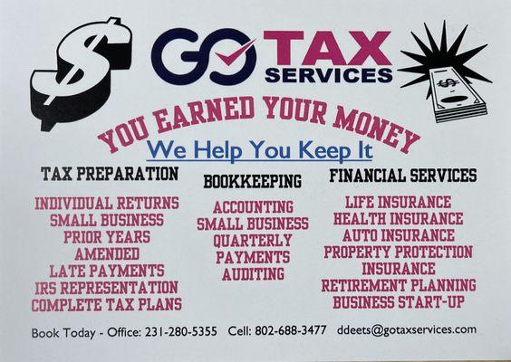 Go Tax Services MI...your one stop financial services office.