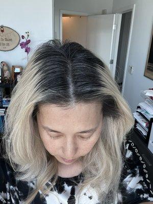 Before pic of my roots grown out