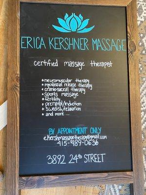 Erica Kershner Massage Therapy