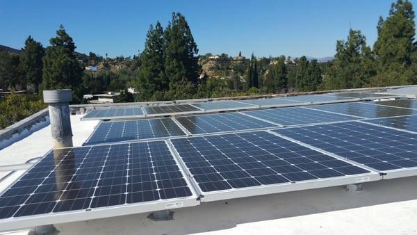 Solar installation in progress in Santa Barbara - After