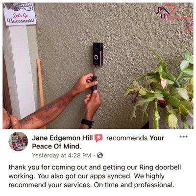 A previous Ring doorbell installation review.