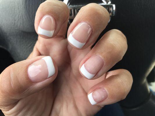 Just got some French tips!!  OMG they look so good!  and i know they will last at least 3 weeks. Thanks Nina!