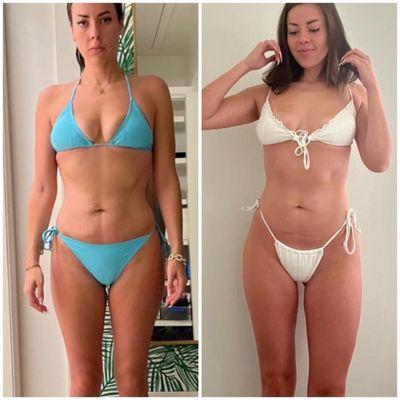 She got these results in just 4 weeks! She's not done yet!!!!