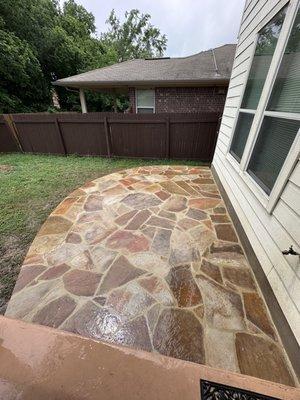 Flagstone patio