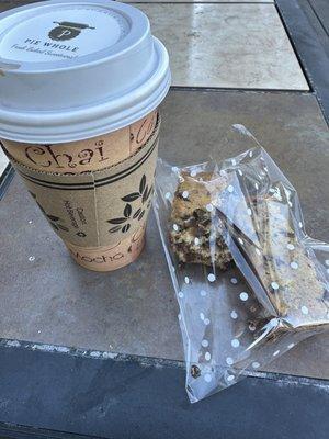 Hot chocolate and Chocolate chip banana bread