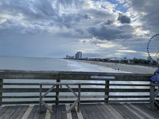 Side view from pier