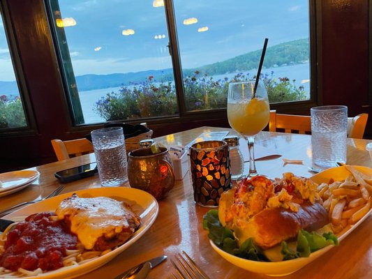 Restaurant area with a great view