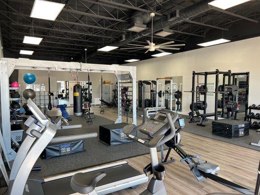 private personal and small group fitness training gym.