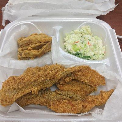 March 16, 2018; Fish plate from Millbranch Fish Market - 3639 Millbranch Rd, Memphis, TN 38116